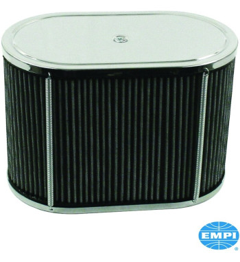 Filtr powietrza, owalny, wysokość 6 1/8", do gaźników Empi HPMX, IDF i D
